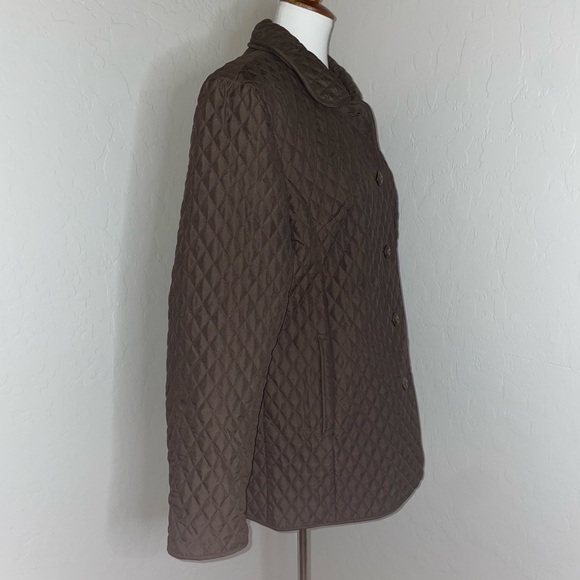 New! Marvin Richards Quilted Button Barn Jacket in Chocolate Womens Size Large🤎 - Picture 6 of 13